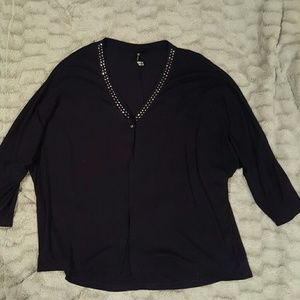 Plus size Navy Blue cardigan